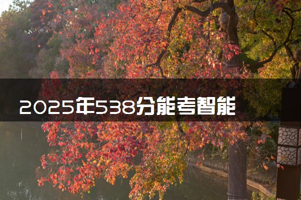 2025年538分能考智能建造专业吗 538分智能建造专业大学推荐