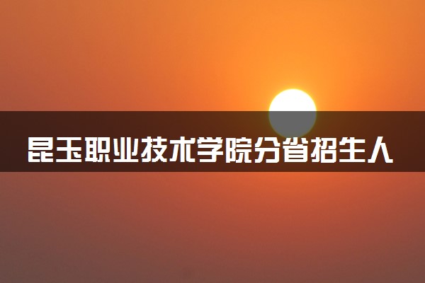 昆玉职业技术学院分省招生人数及招生专业2025年招生计划参考
