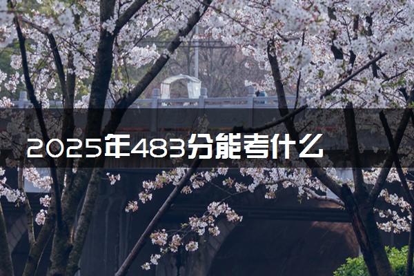 2025年483分能考什么理工类大学 哪些大学值得报