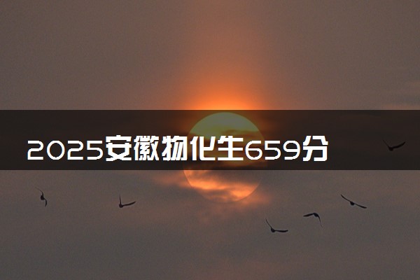 2025安徽物化生659分左右能上什么大学 可以报考的院校名单