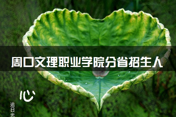周口文理职业学院分省招生人数及招生专业2025年招生计划参考