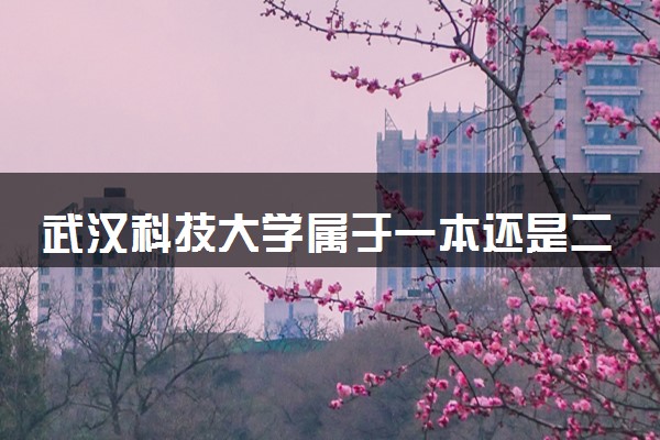 武汉科技大学属于一本还是二本？2025年报考建议及分数线预测