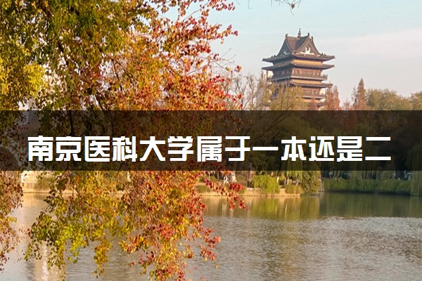 南京医科大学属于一本还是二本？2025年报考建议及分数线预测