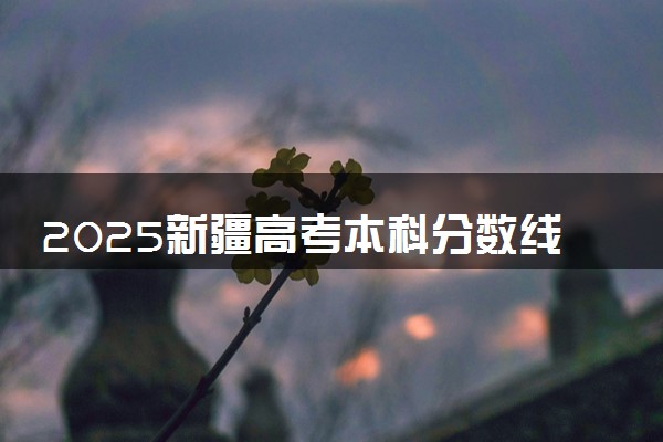 2025新疆高考本科分数线预测 附最低录取分预估
