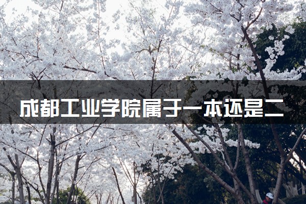 成都工业学院属于一本还是二本？2025年报考建议及分数线预测