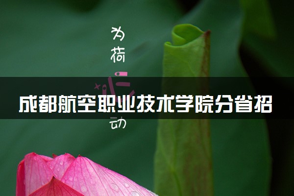 成都航空职业技术学院分省招生人数及招生专业2025年招生计划参考