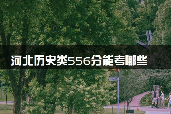 河北历史类556分能考哪些大学 2025考生稳上的大学名单