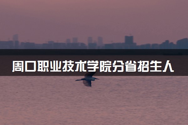 周口职业技术学院分省招生人数及招生专业2025年招生计划参考