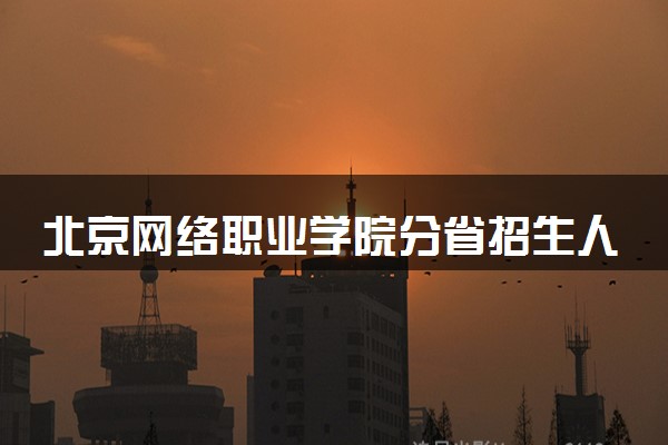 北京网络职业学院分省招生人数及招生专业2025年招生计划参考