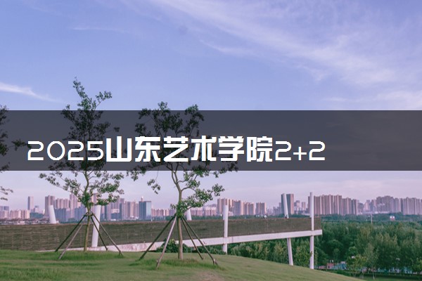 2025山东艺术学院2+2国际本科有哪些专业 学费多少钱