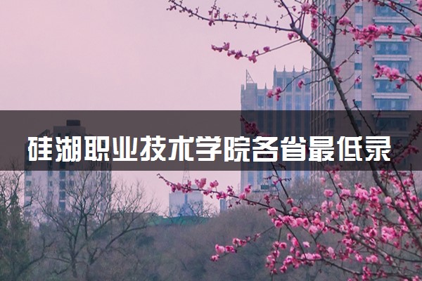 硅湖职业技术学院各省最低录取分数线及位次排名 2025考多少分能上硅湖职业技术学院