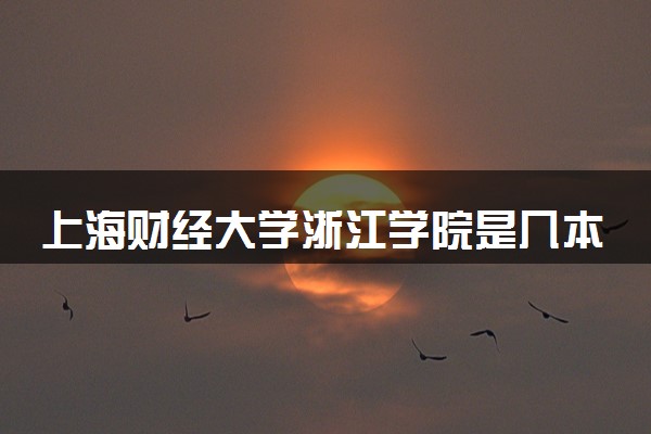 上海财经大学浙江学院是几本？2025年各省录取分数线预测及报考建议