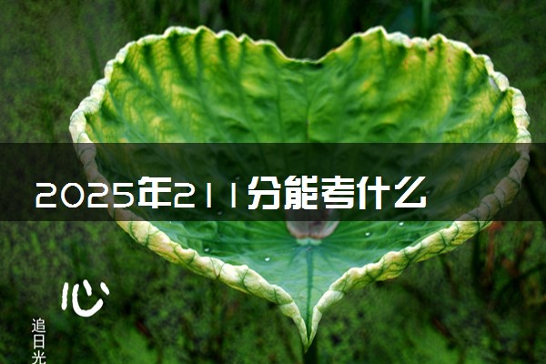 2025年211分能考什么综合类大学 哪些大学值得报