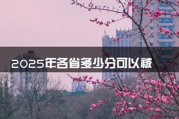 2025年各省多少分可以被四川城市职业学院录取？历年录取分数线