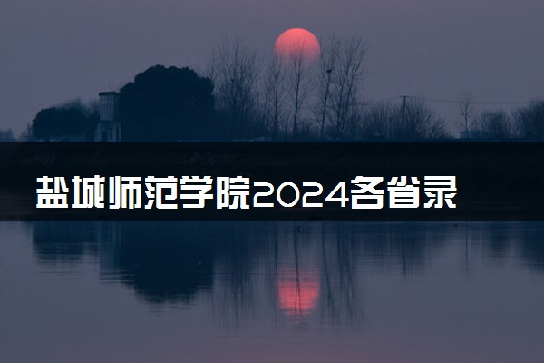 盐城师范学院2024各省录取分数线及最低位次是多少