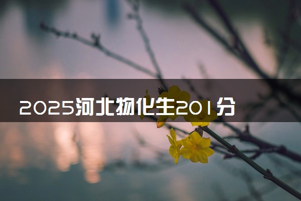 2025河北物化生201分左右能上什么大学 可以报考的院校名单