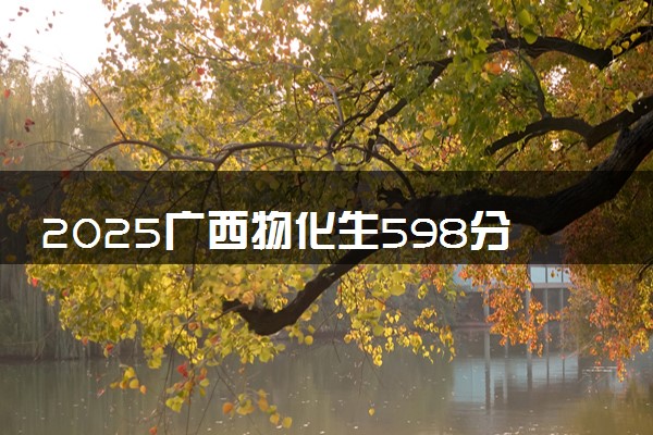 2025广西物化生598分左右能上什么大学 可以报考的院校名单