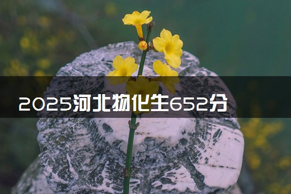 2025河北物化生652分左右能上什么大学 可以报考的院校名单