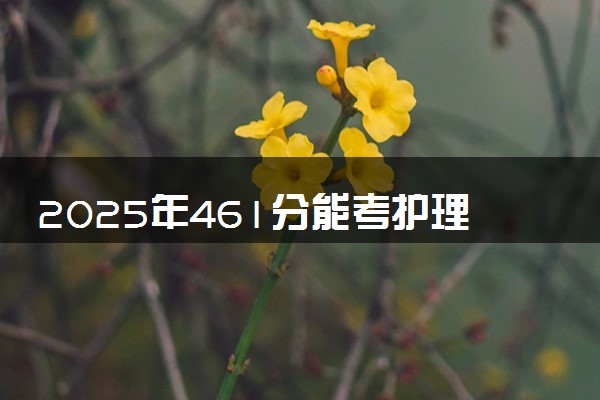 2025年461分能考护理学专业吗 461分护理学专业大学推荐