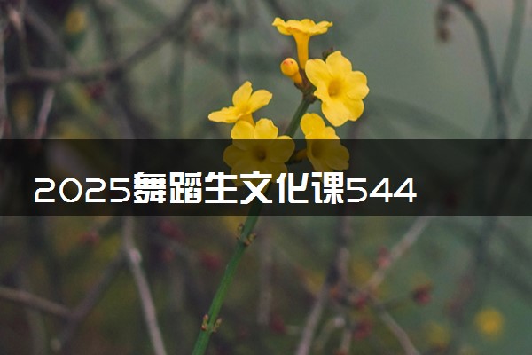 2025舞蹈生文化课544分能上新疆师范大学吗