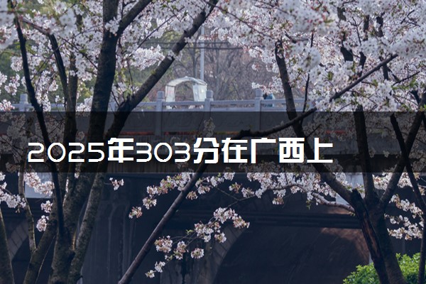 2025年303分在广西上什么大学好 近三年录取分数线是多少