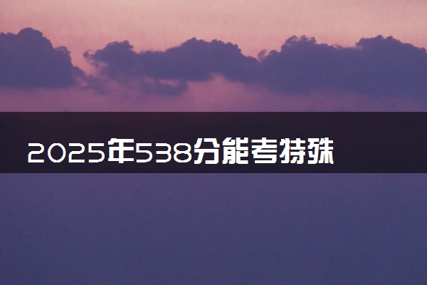 2025年538分能考特殊教育专业吗 538分特殊教育专业大学推荐