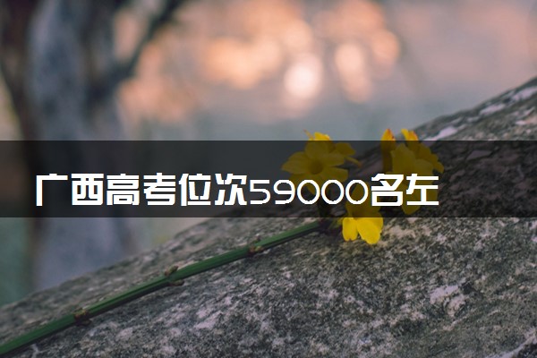 广西高考位次59000名左右报什么大学好（2025年参考）