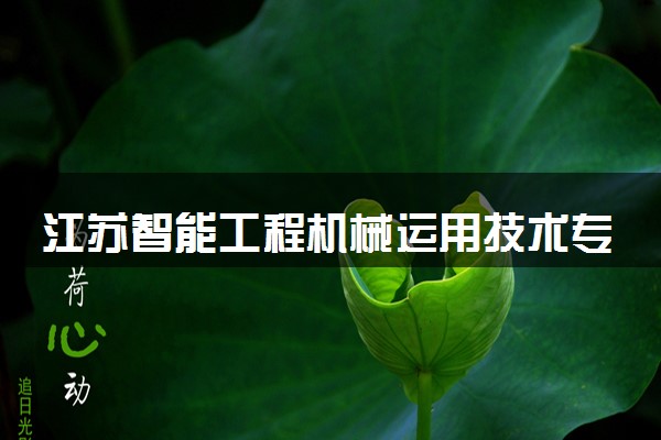 江苏智能工程机械运用技术专业各大学录取分数线：最低359分能上 开设院校及位次