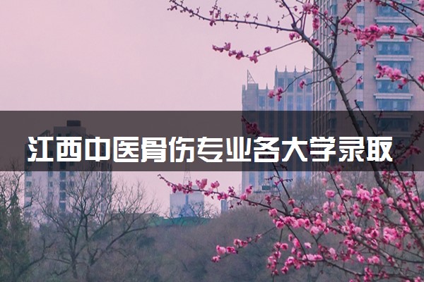 江西中医骨伤专业各大学录取分数线：最低427分能上 开设院校及位次