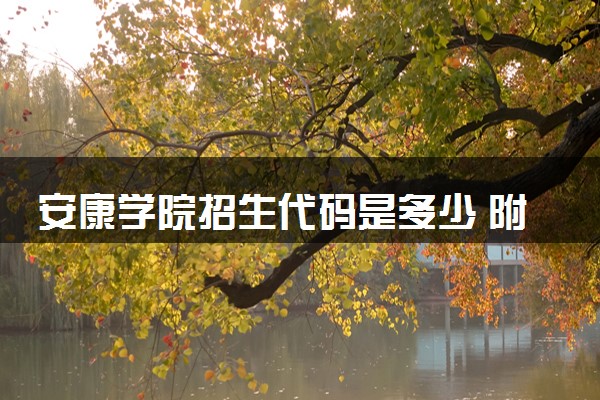 安康学院招生代码是多少 附专业代码对照表（2025参考）