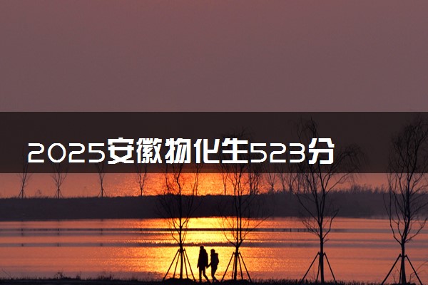 2025安徽物化生523分左右能上什么大学 可以报考的院校名单