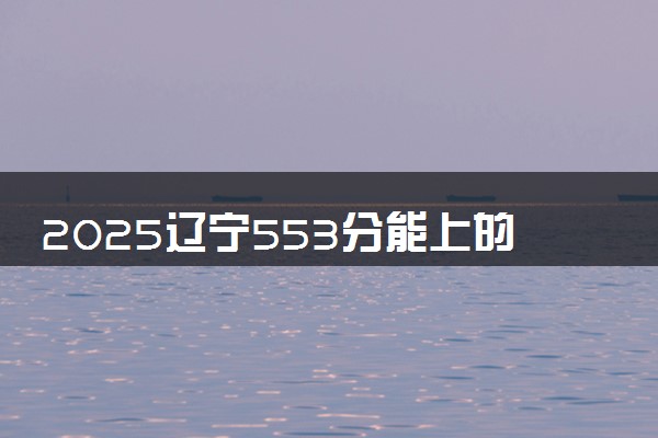 2025辽宁553分能上的大学有哪些 可以报考院校名单