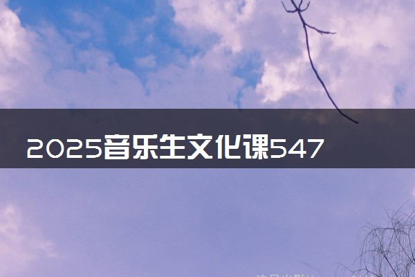 2025音乐生文化课547分能上西南医科大学吗