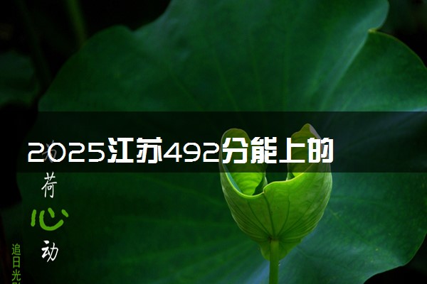 2025江苏492分能上的大学有哪些 可以报考院校名单