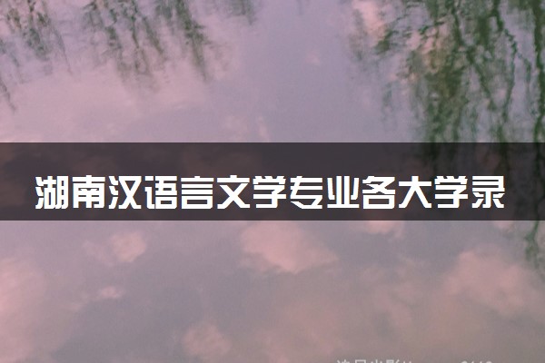 湖南汉语言文学专业各大学录取分数线：最低422分能上 开设院校及位次