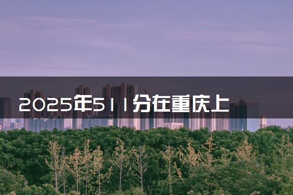 2025年511分在重庆上什么大学好 近三年录取分数线是多少