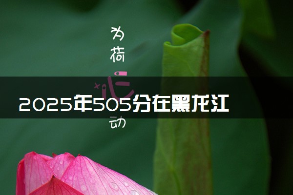 2025年505分在黑龙江上什么大学好 近三年录取分数线是多少