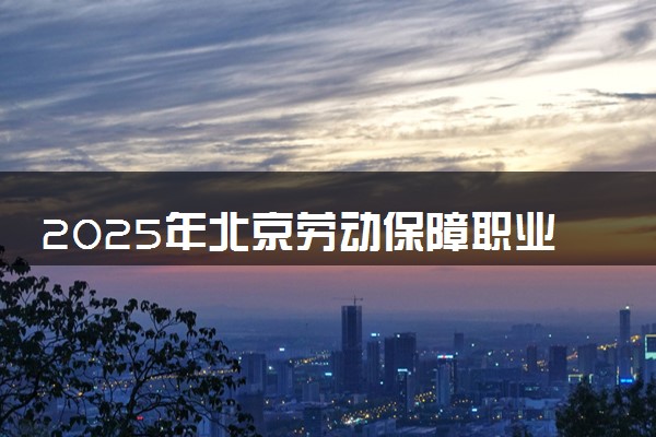 2025年北京劳动保障职业学院多少分能考上 最低分及位次