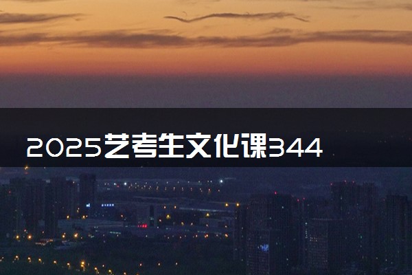 2025艺考生文化课344分能上江西交通职业技术学院吗