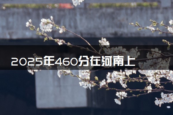 2025年460分在河南上什么大学好 近三年录取分数线是多少