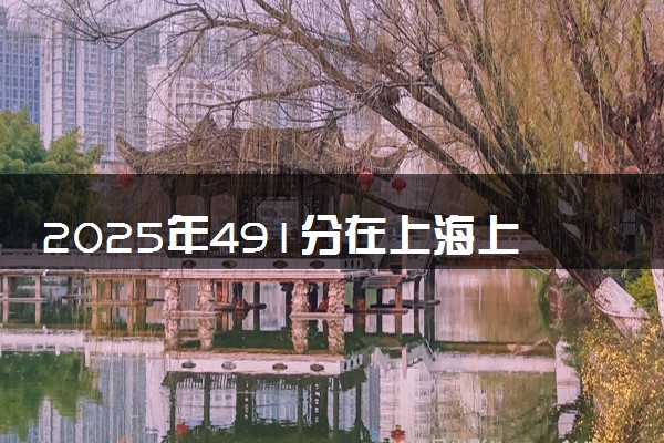 2025年491分在上海上什么大学好 近三年录取分数线是多少