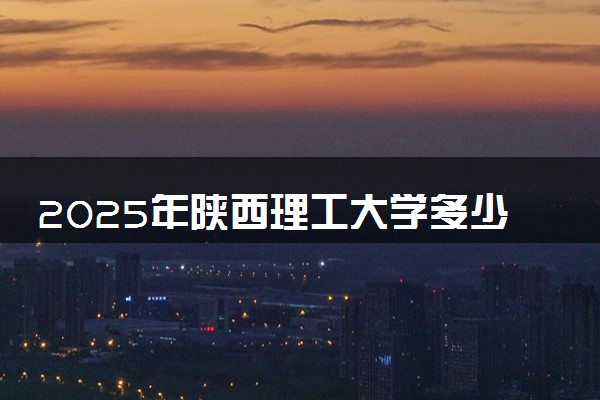 2025年陕西理工大学多少分能考上 最低分及位次