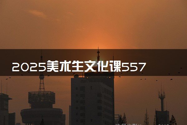 2025美术生文化课557分能上深圳职业技术大学吗