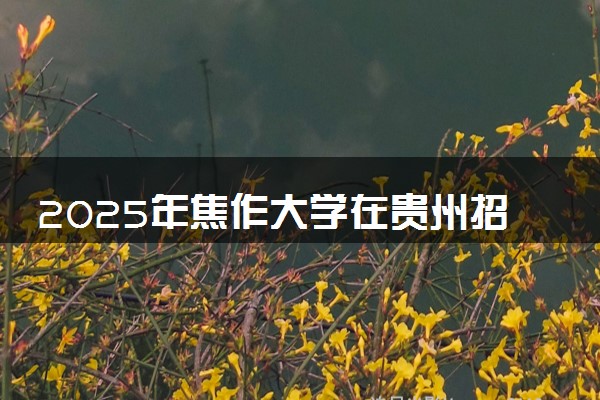 2025年焦作大学在贵州招生代码及专业代码 焦作大学贵州代码是多少？怎么查询？