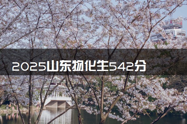 2025山东物化生542分左右能上什么大学 可以报考的院校名单