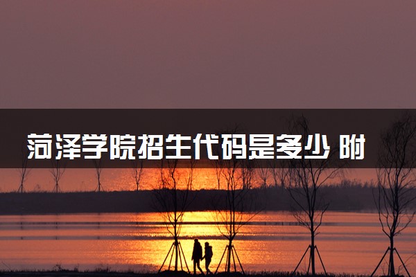 菏泽学院招生代码是多少 附专业代码对照表（2025参考）