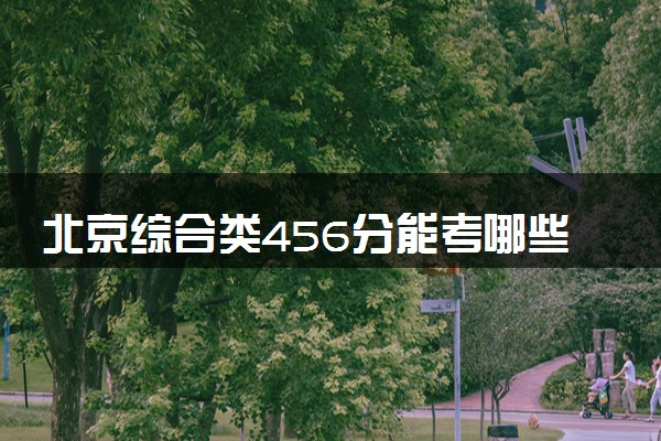 北京综合类456分能考哪些大学 2025考生稳上的大学名单