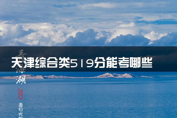 天津综合类519分能考哪些大学 2025考生稳上的大学名单