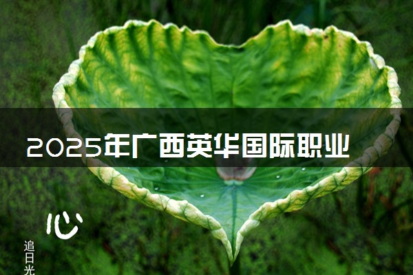 2025年广西英华国际职业学院在广西招生代码及专业代码 广西英华国际职业学院广西代码是多少？怎么查询？