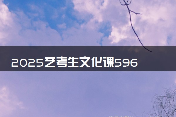 2025艺考生文化课596分能上北京交通大学吗